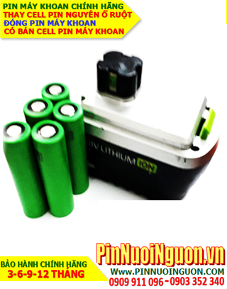 Pin máy khoan OZITO 18v-1.5AH (1500mAh)_Thay CELLS pin máy khoan OZITO 18v-1.5AH LIthium LI-ION (Bảo hành 3 tháng)